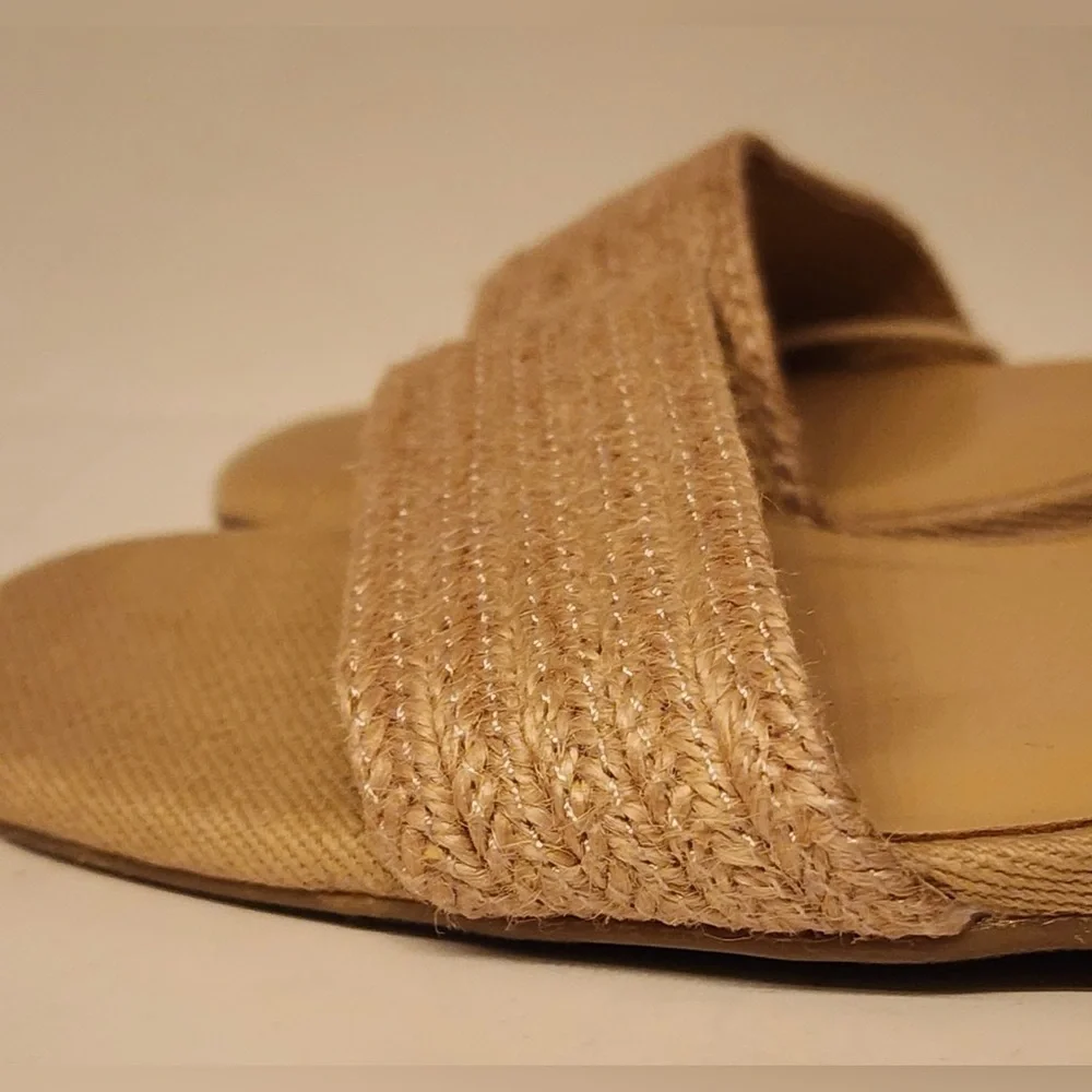 Joie Lila Wedge Leather Sandals Women’s Tan Size 8.5